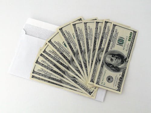 Free 100 U.s. Dollar Banknotes Stock Photo